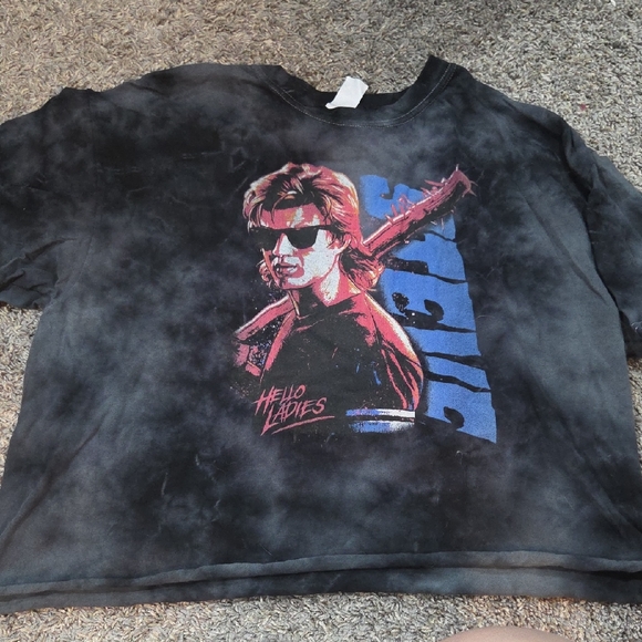 Netflix Tops - Netflix Stranger Things Steve Harrington Cropped Tee Nwot